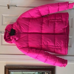 THEREABOUTS GIRLS PLUS SIZE "CHEERFUL PINK" PUFFER WINTER COAT SIZE XL 18.5 PLUS